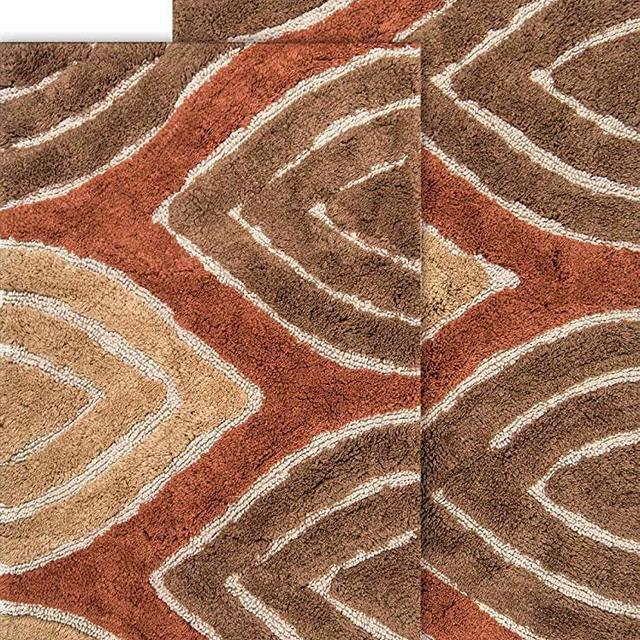 Chesapeake Davenport 2 Pc. Adobe Bath Rug Set 44803 (21"x34" & 24"x 40")