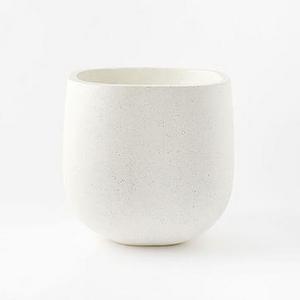 Stratus Planter, Medium, White, 17.25"