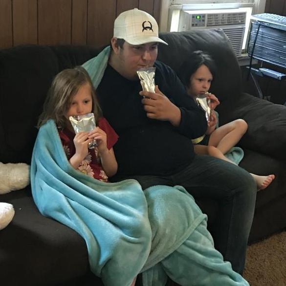 Just chillin' and enjoyin' a Capri Sun!