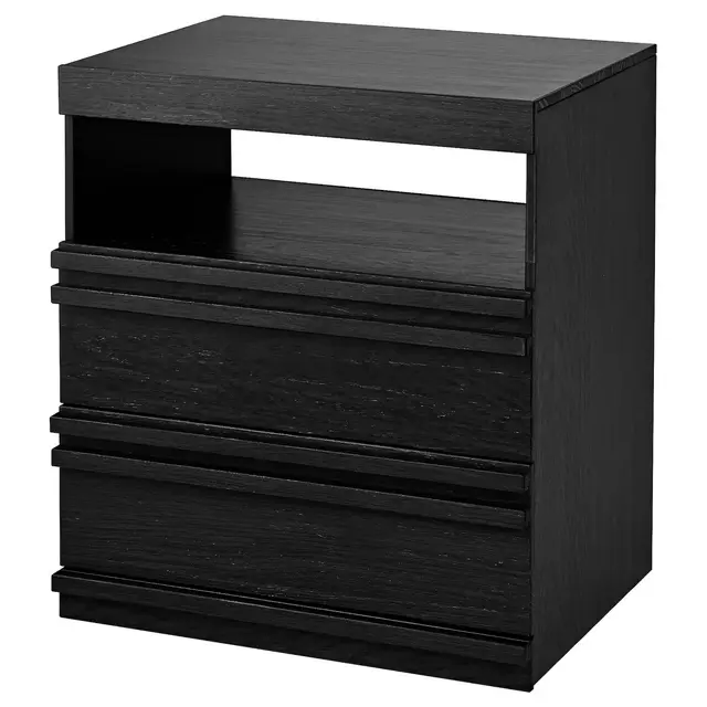 MATHOPEN Nightstand, black-brown26 3/8x19 5/8 "