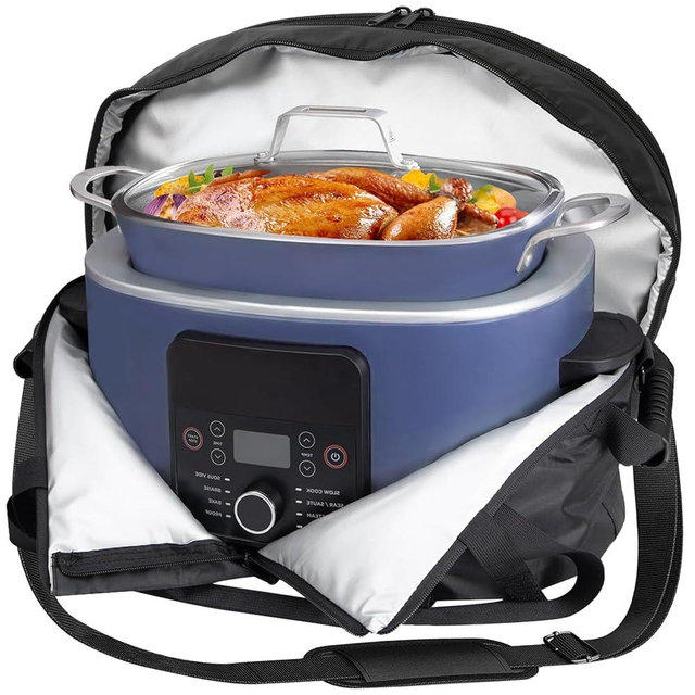 Carry Bag for Ninja Crockpot Slow Cooker, Portable Travel Carrier Case for Foodi Possiblecooker Pro 8.5 Qt Multi-Cooker MC1000, MC1001, Slow Cooker Bag, for Ninja 8.5 to 10 Quart Crock Pot