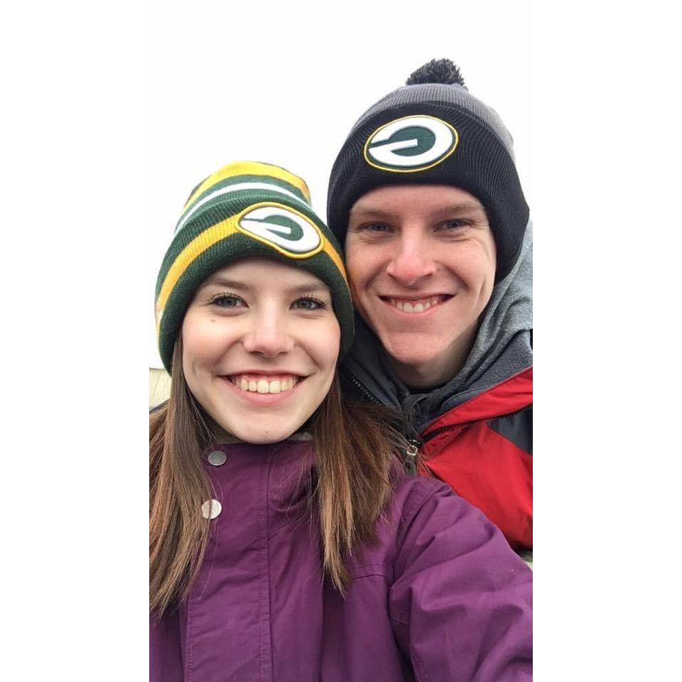 First Packer game together at Lambeau and the Lions kicked our butt