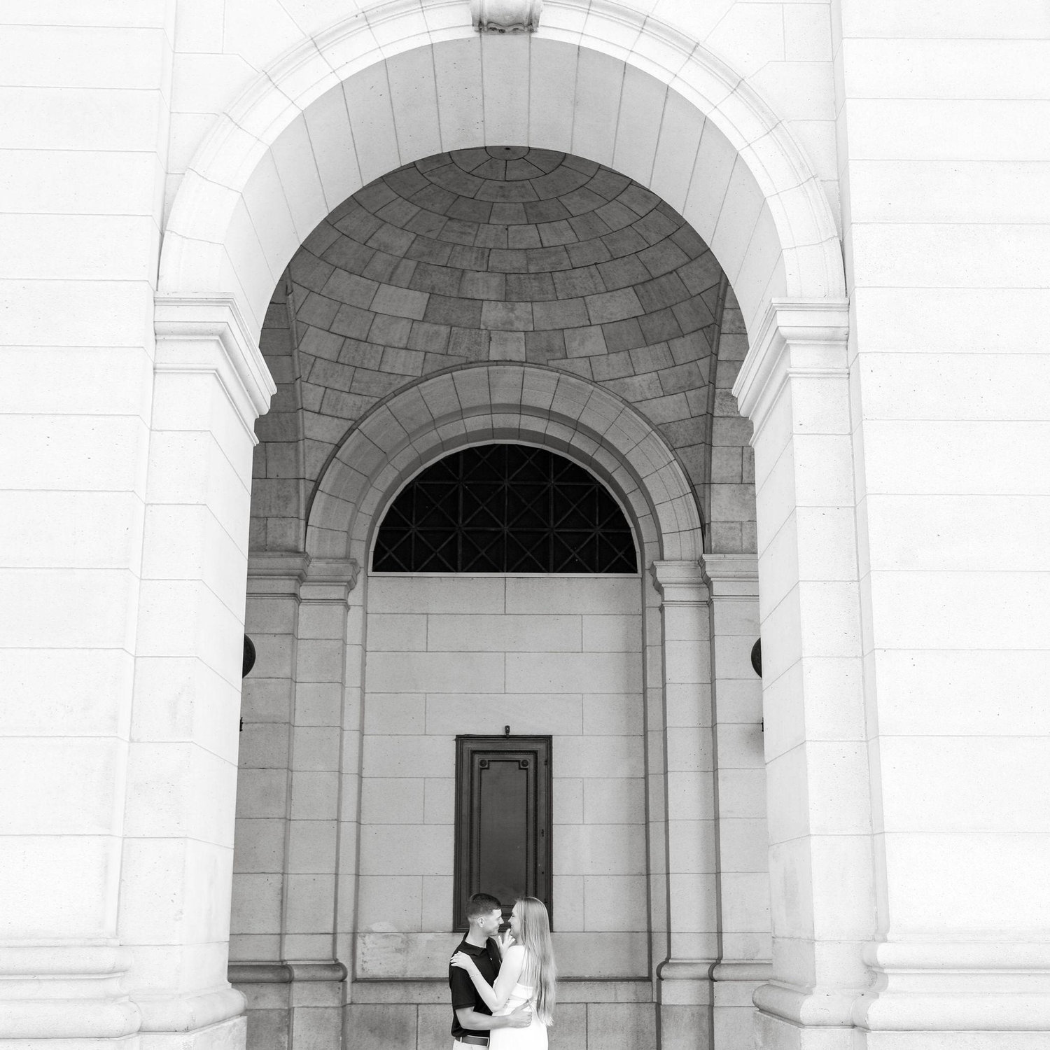 Engagement photos taken at Union Station in DC