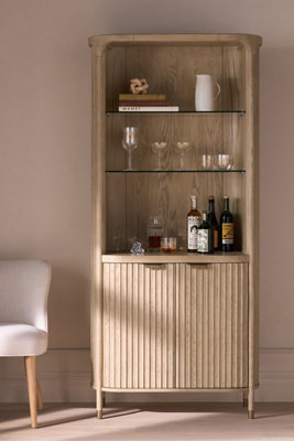 The Isla Fluted-Wood Hutch