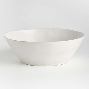 Marin White Large Stoneware Serving Bowl