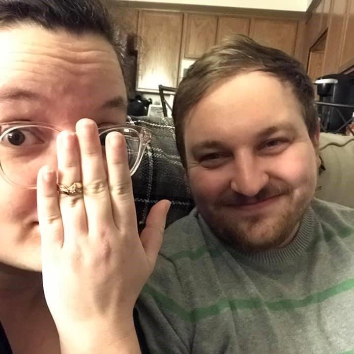 SHE SAID YES!!! On Cleo's birthday in 2018.