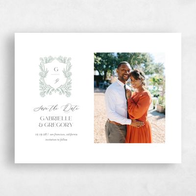 Green Wedding Save the Date - Willowbrook Photo