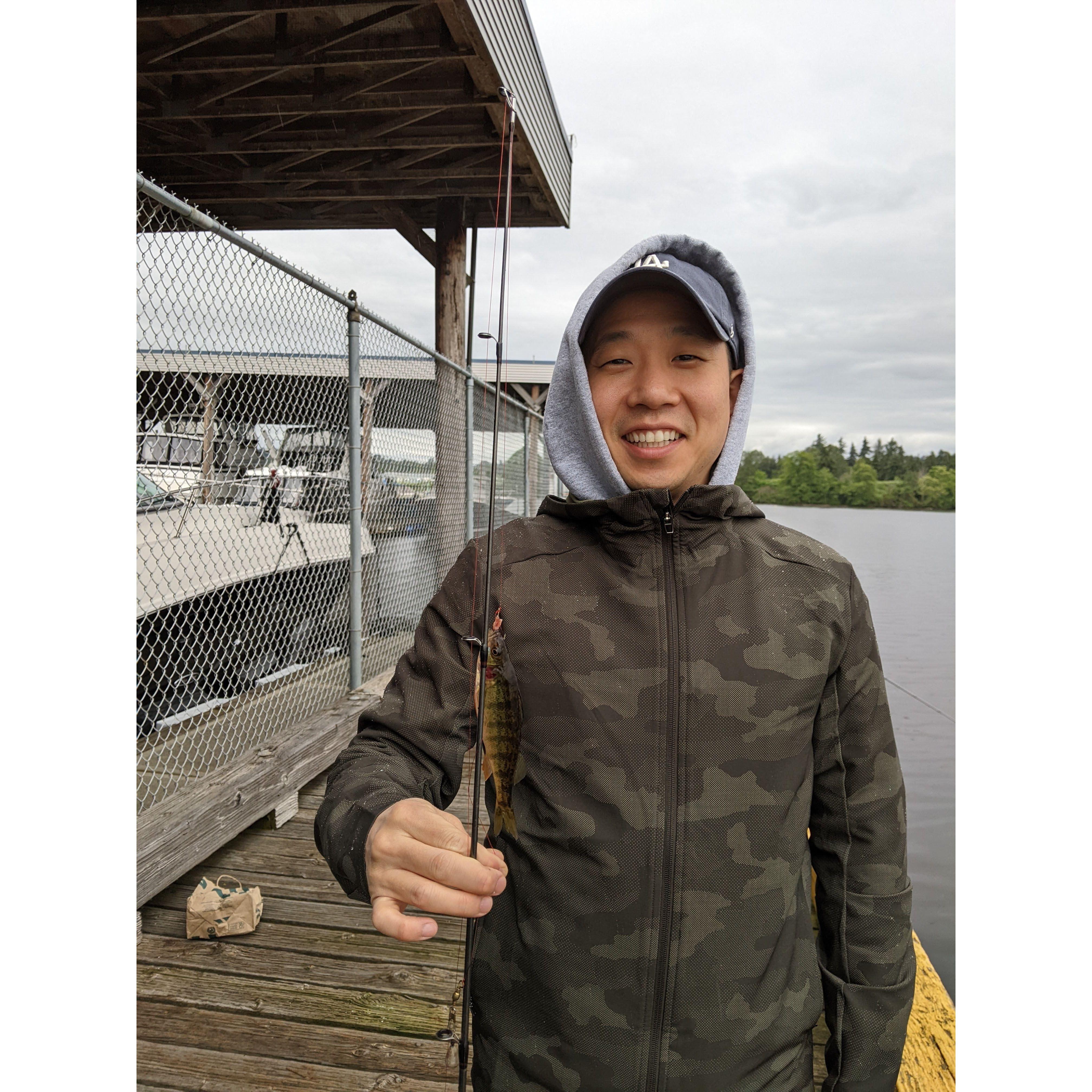 Fishing Lake Washington