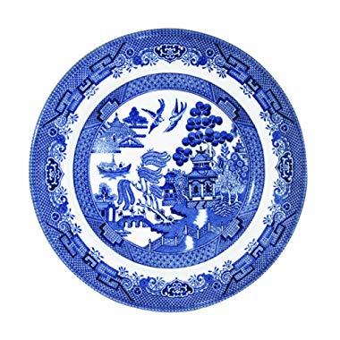 Churchill Blue Willow Fine China Earthenware Salad Plate 8" Set Of 6, Made In England