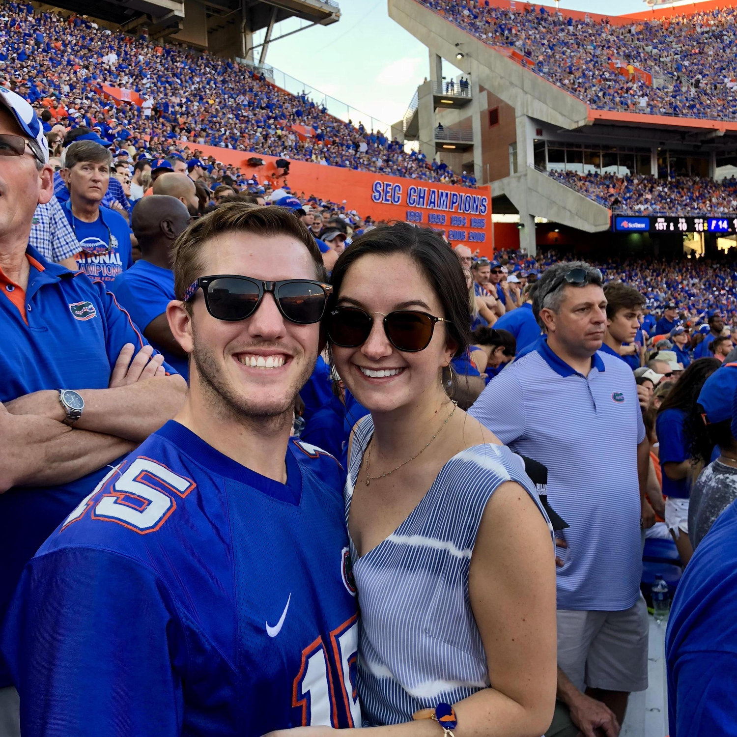 Gators vs. LSU - Kaley lost her voice for 5 days after this game