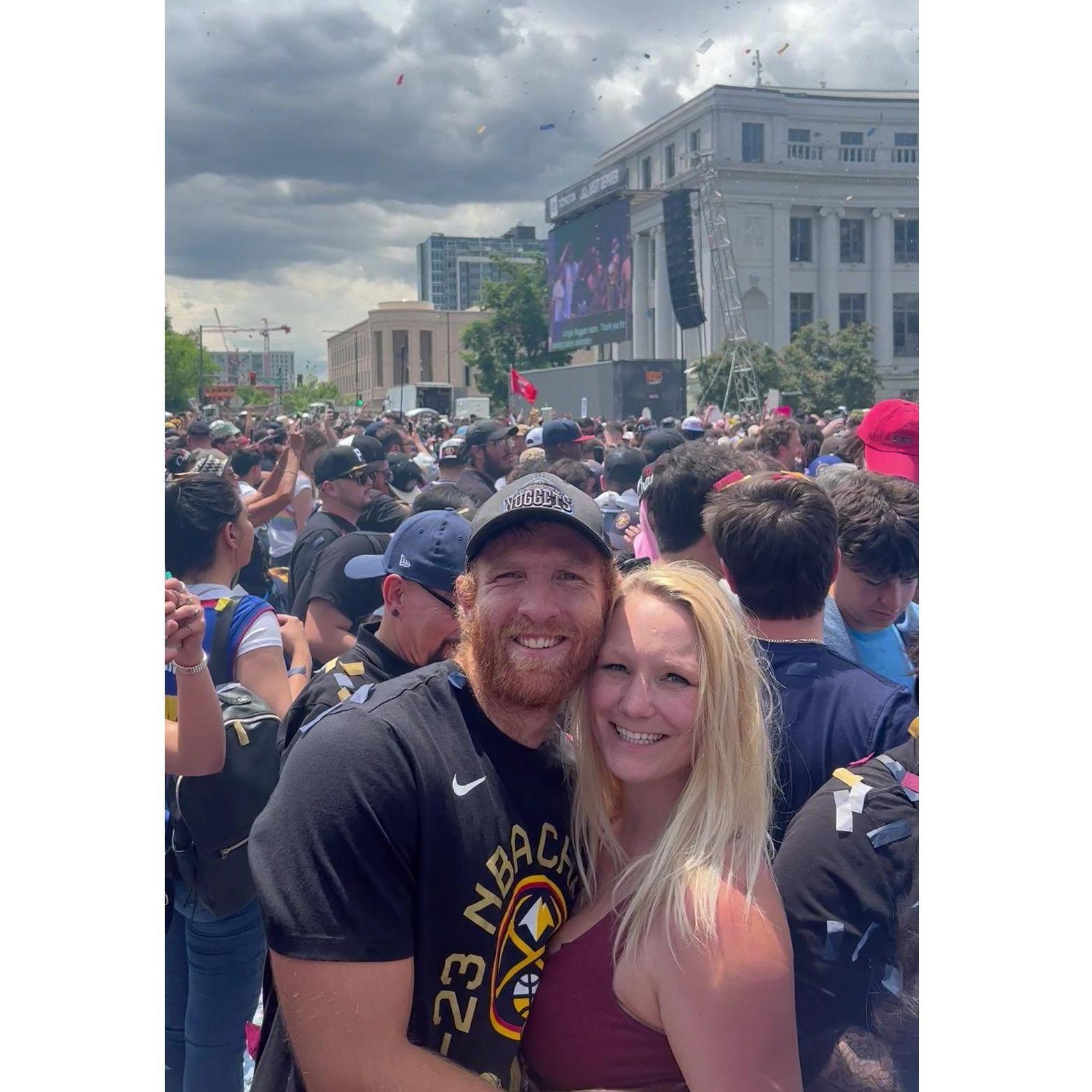 Nuggets parade after they won the NBA championship!