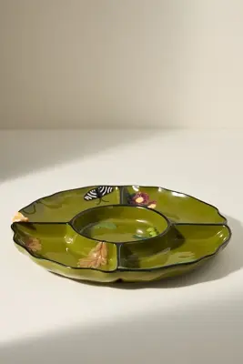 The Faye Icon Stoneware Crudité Plate