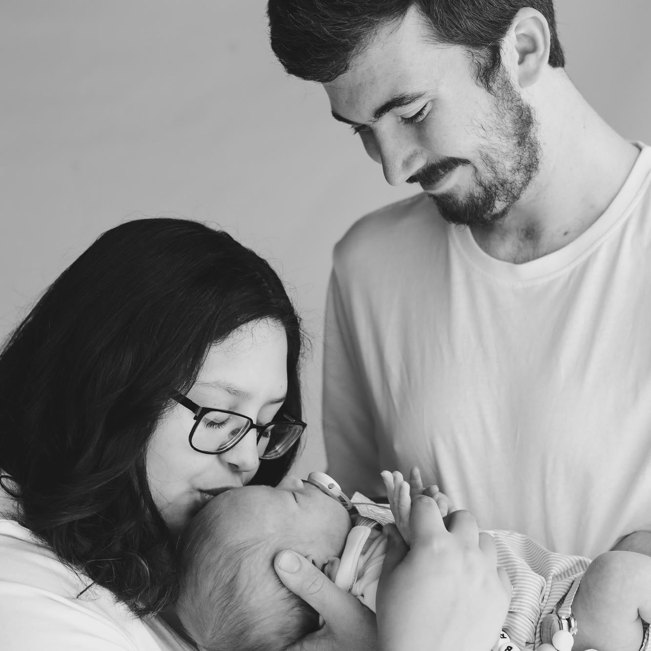 Newborn family session