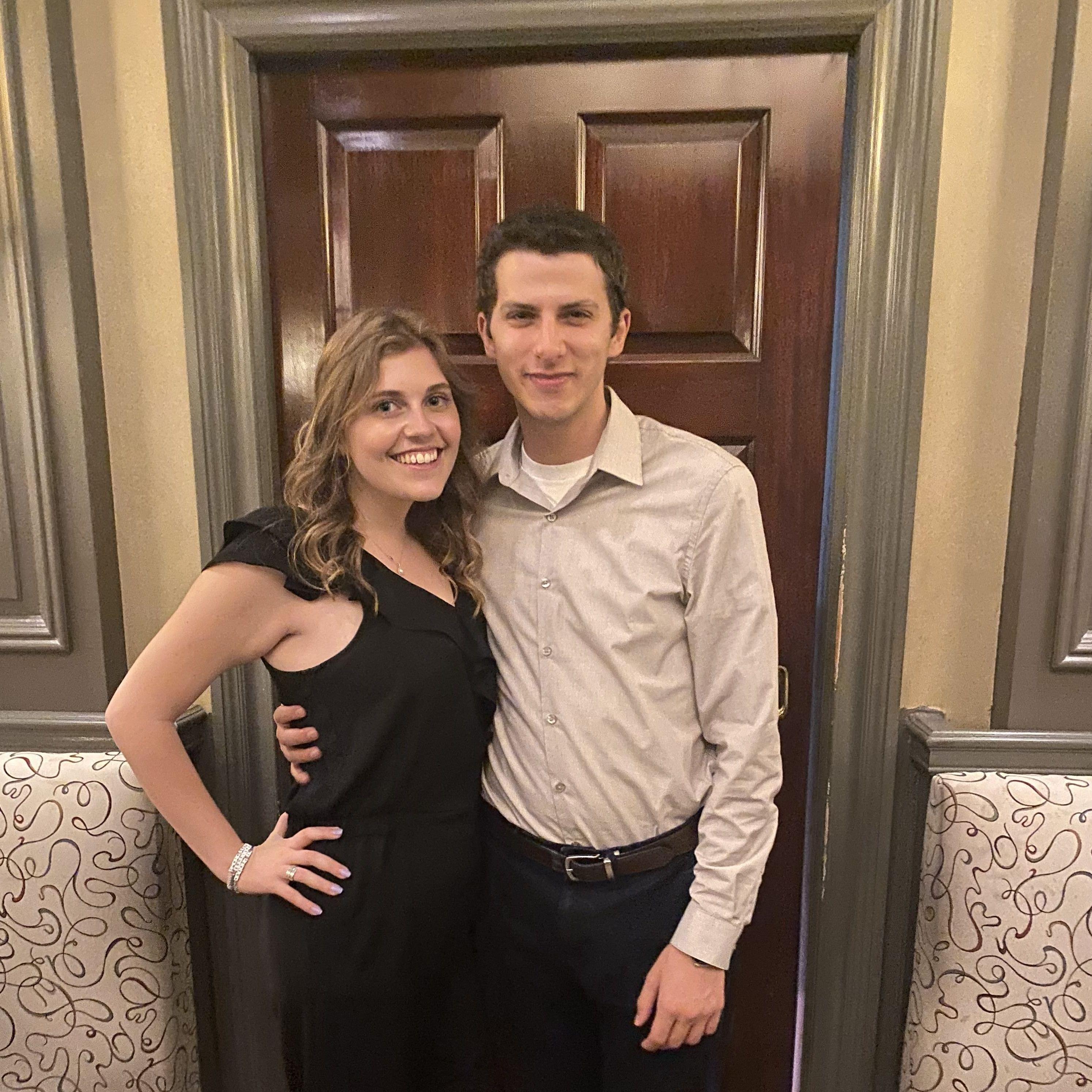 At the rehearsal dinner for Hannah Broyle's wedding