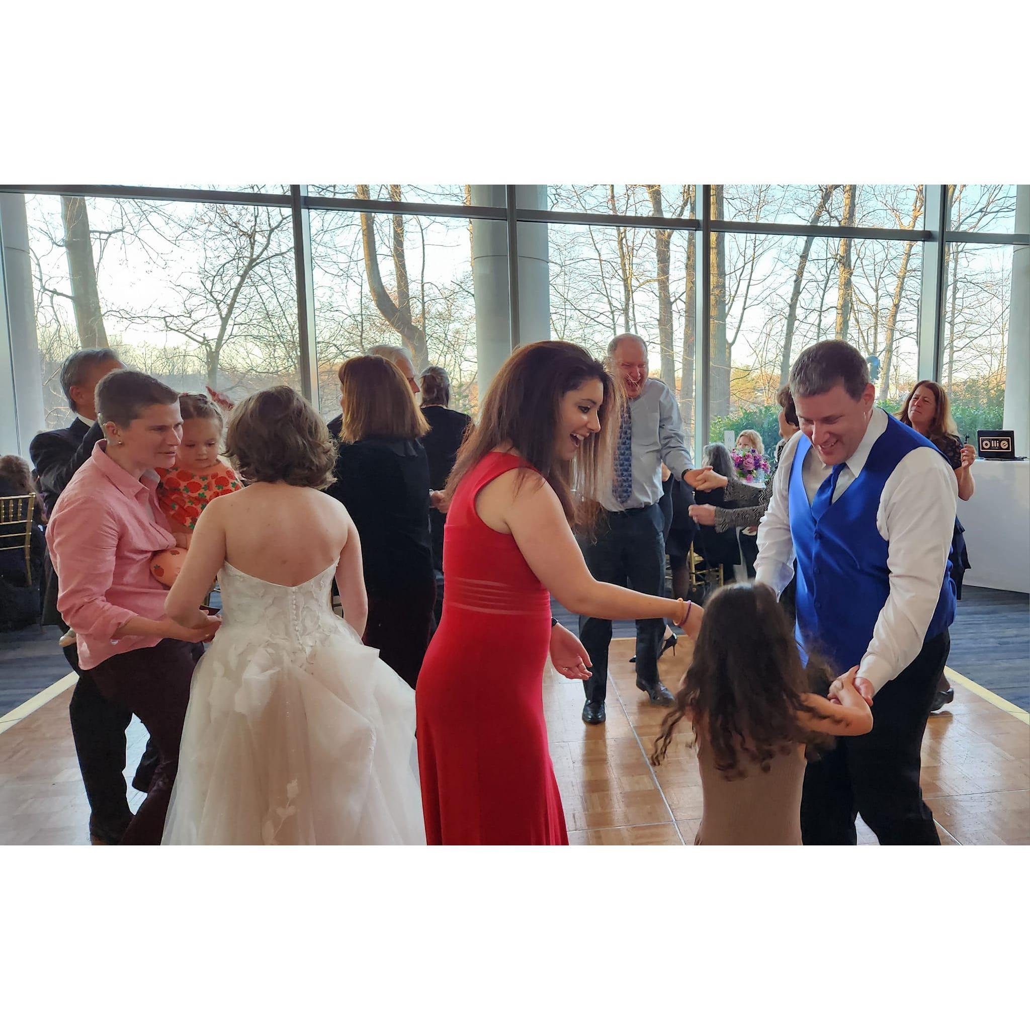 reception, get the party started