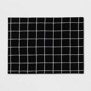 19"x14" Windowpane Placemat Black - Project 62™
