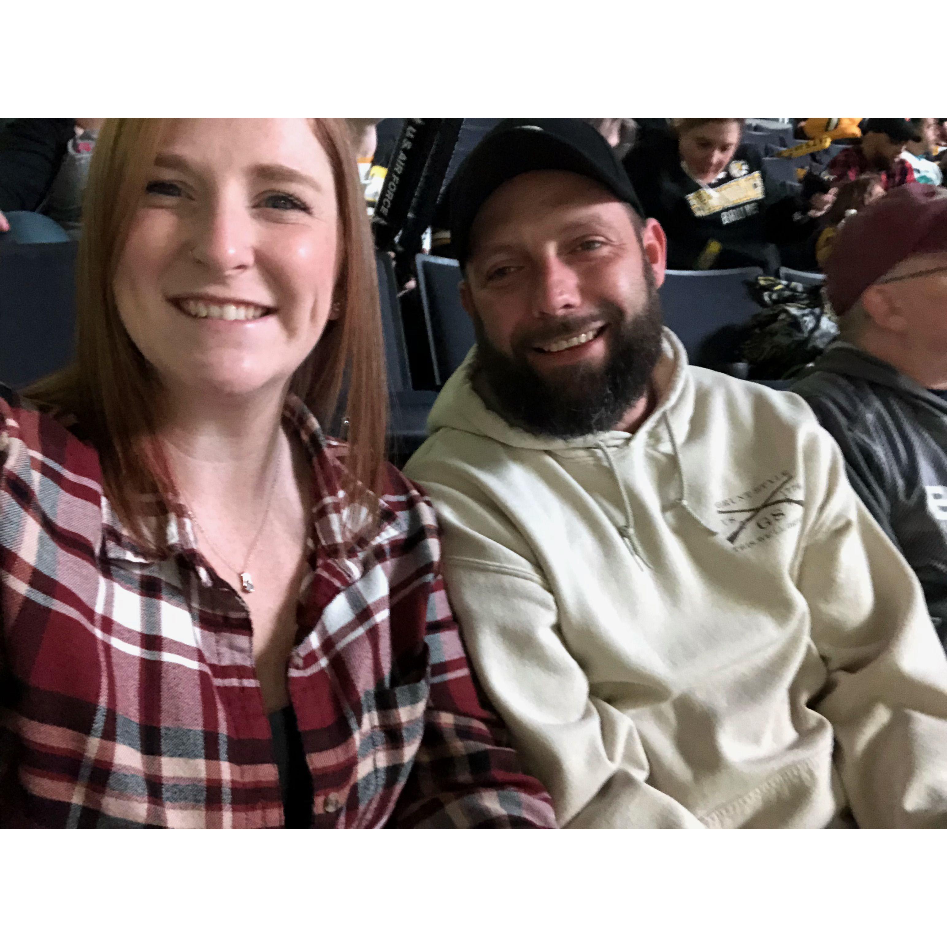 Our first family Christmas weekend away - Providence Bruins