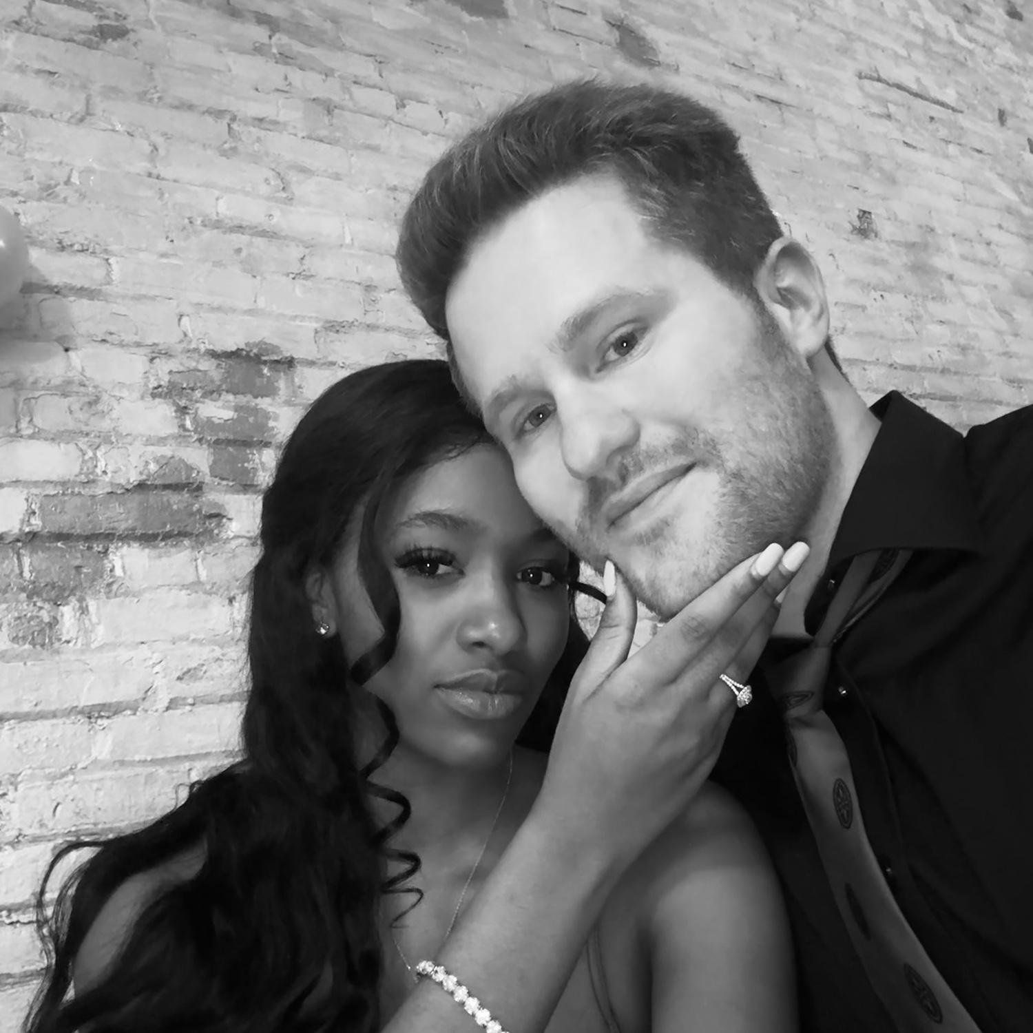 Our second Valentine’s Day together, this time we were engaged.