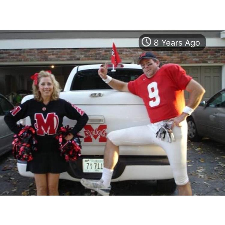 One year for Halloween, my parents dressed up as Stian and me.