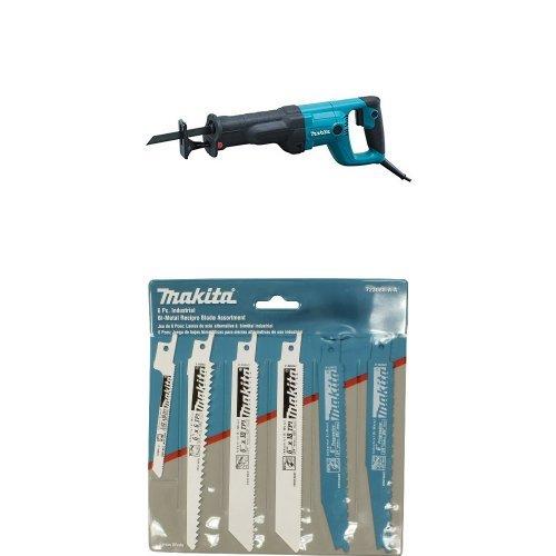 Makita JR3050T 11 Amp Reciprocating Saw and 6-Piece Recipro Blade Assortment Pack Bundle
