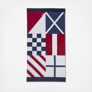 Nautical Flags Beach Towel