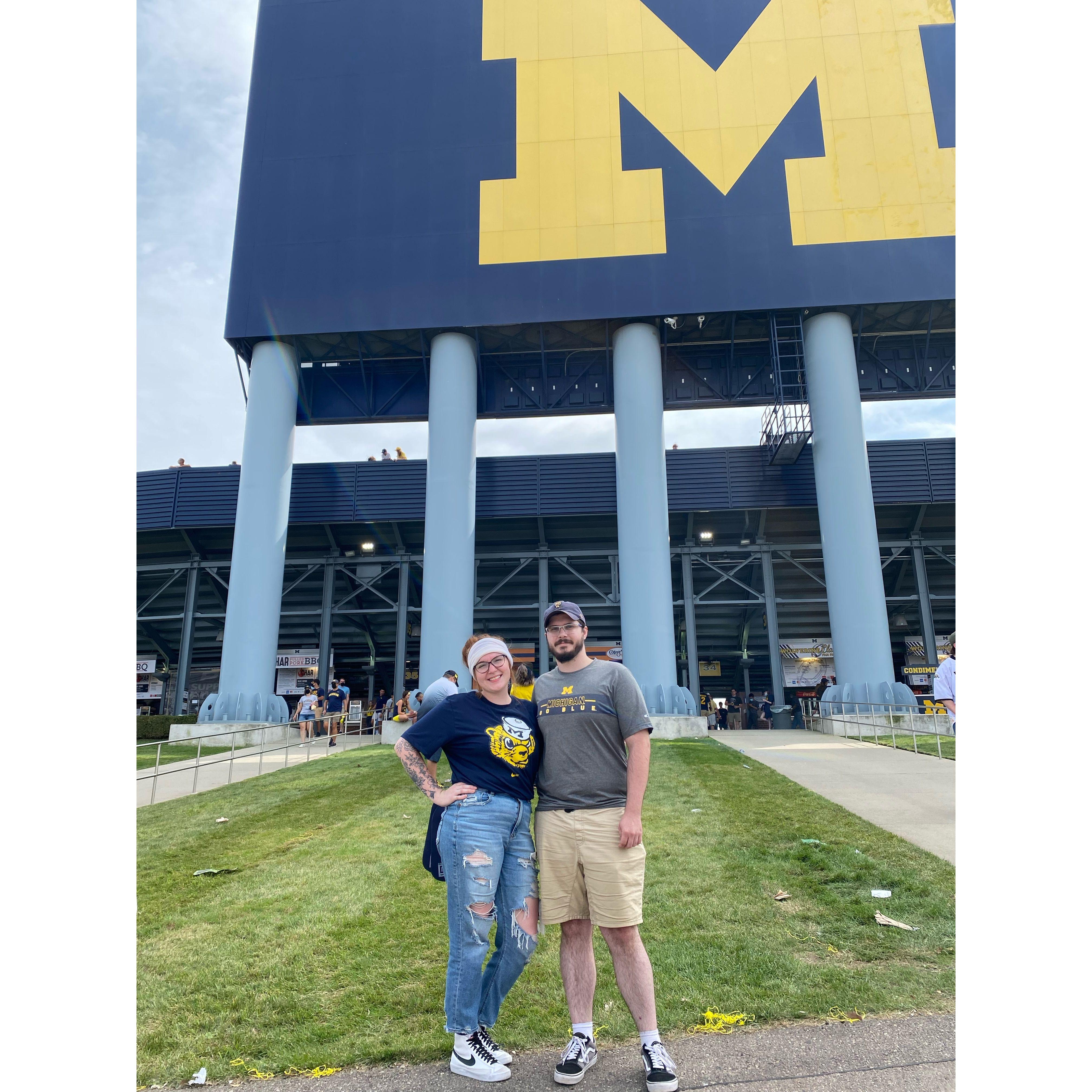 Visiting U of M to watch the big game!