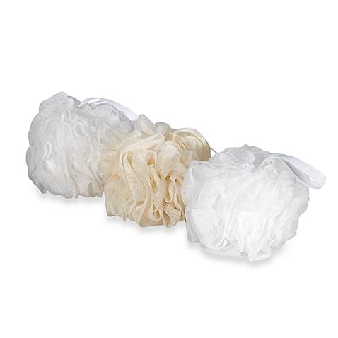 Mesh Bath Sponges in Natural (3-Pack)