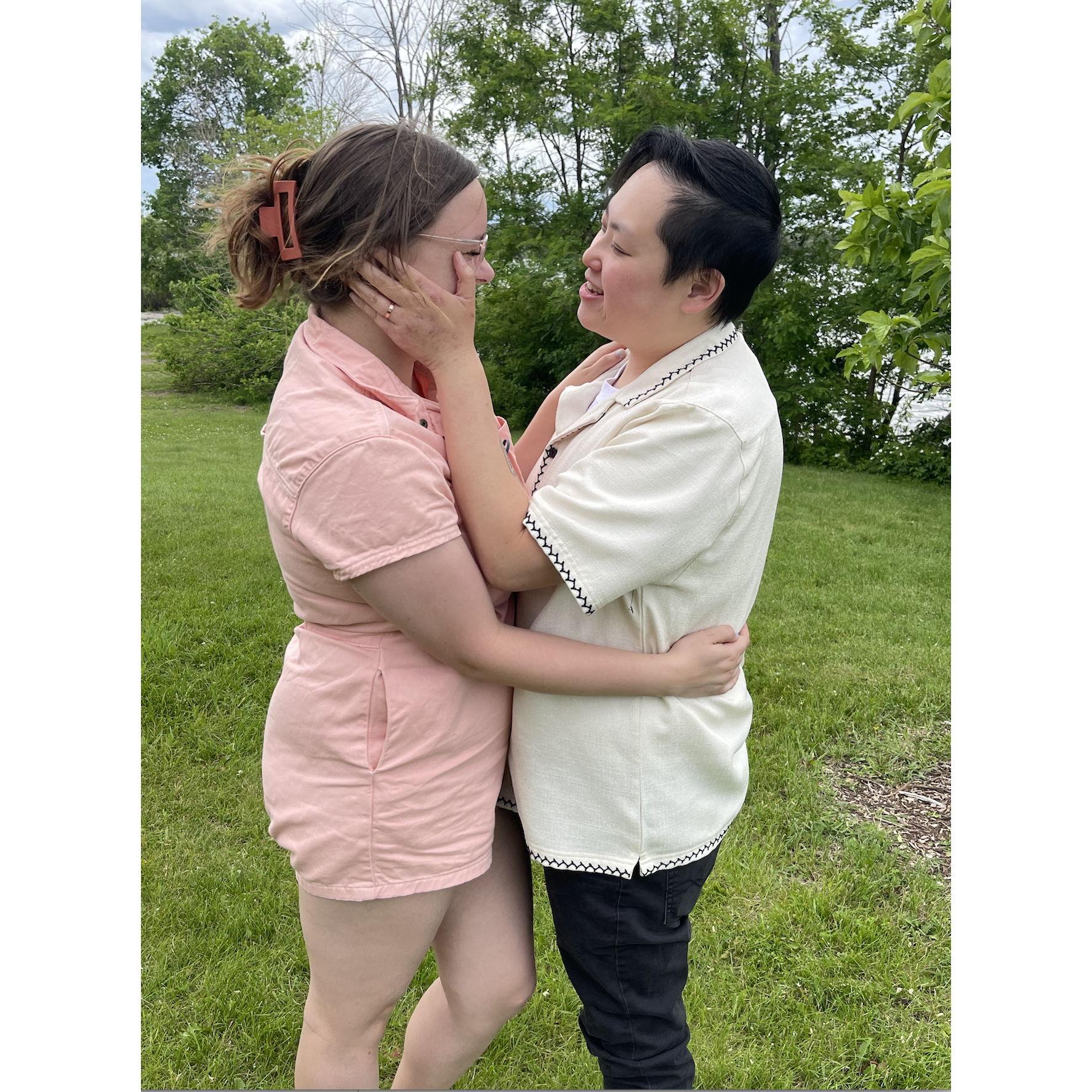 Anna's proposal: absolutely smitten