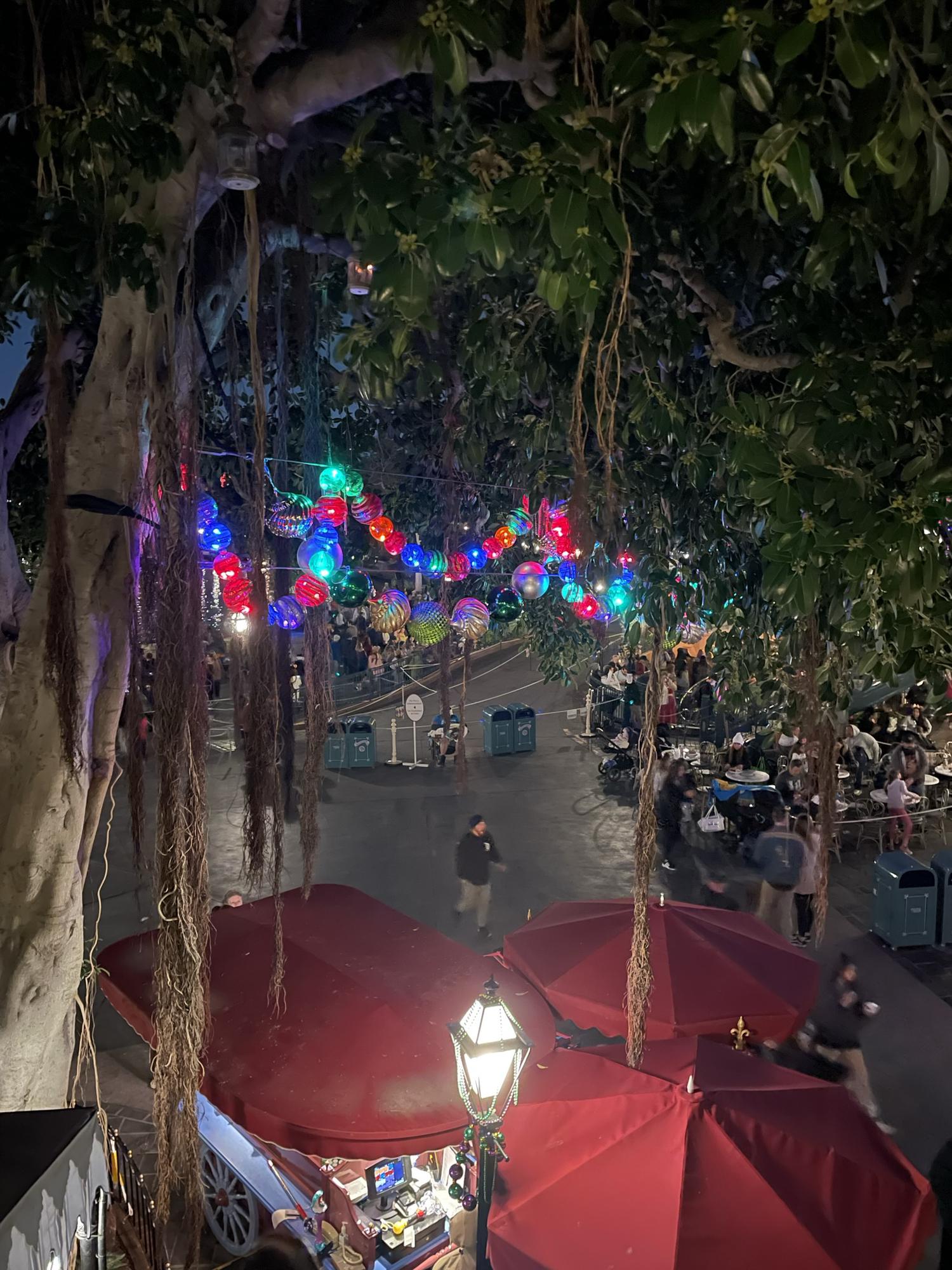 Looking down from the balcony Jacob proposed on.