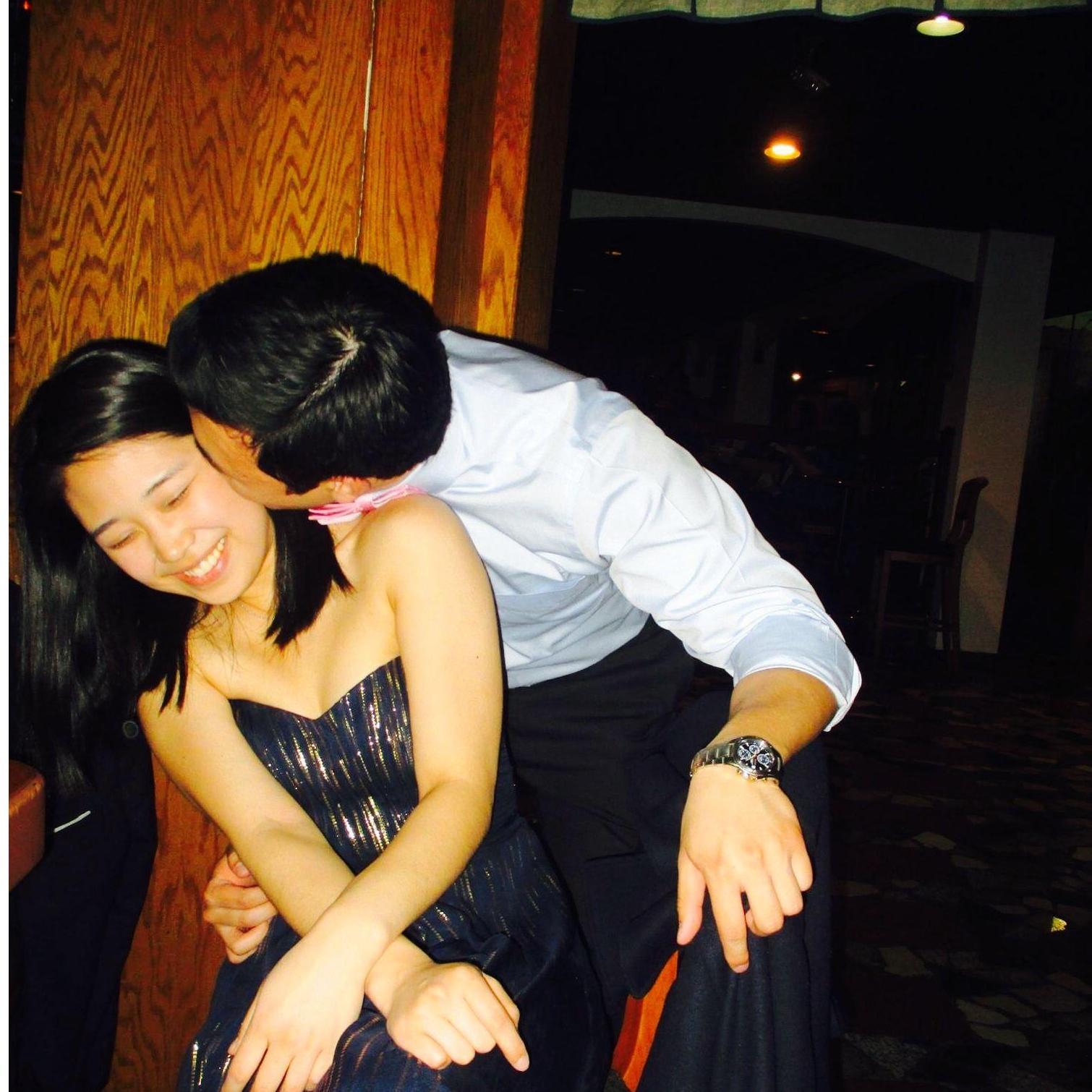 Peter and Ale's first med school formal dance where clearly Ale is being aggressively pursued. (2015)