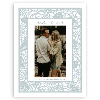 Soft Teal, Blue Wedding Digital Save the Date - Stelo Photo