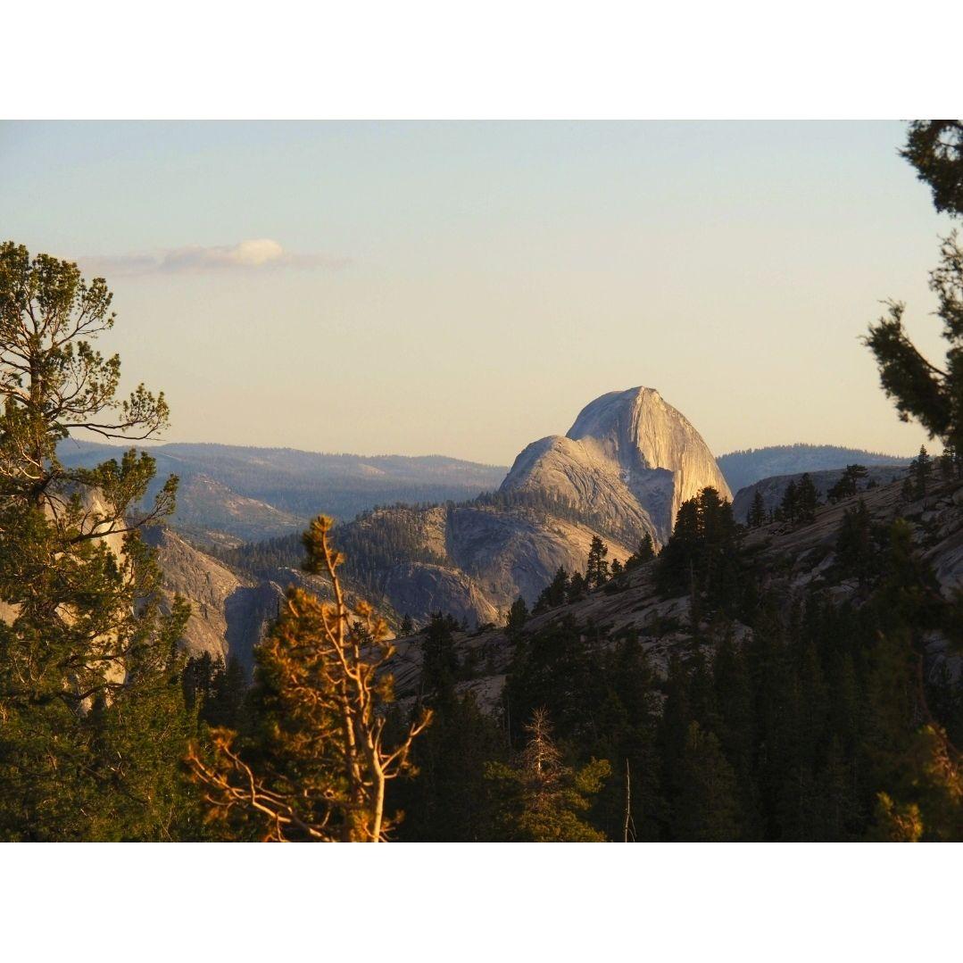 Sunset at Half Dome in Yosemite