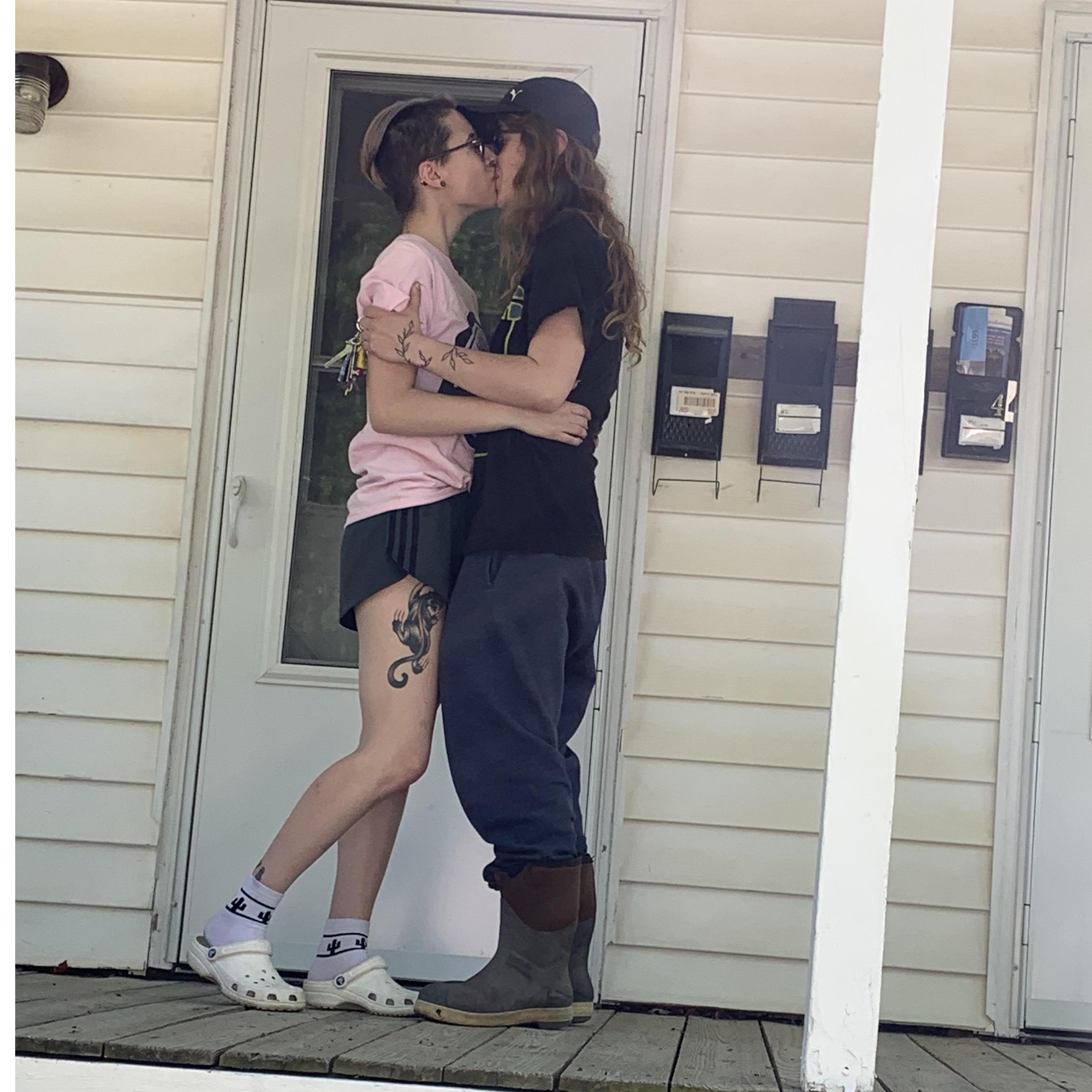 The day we got the keys to our apartment!