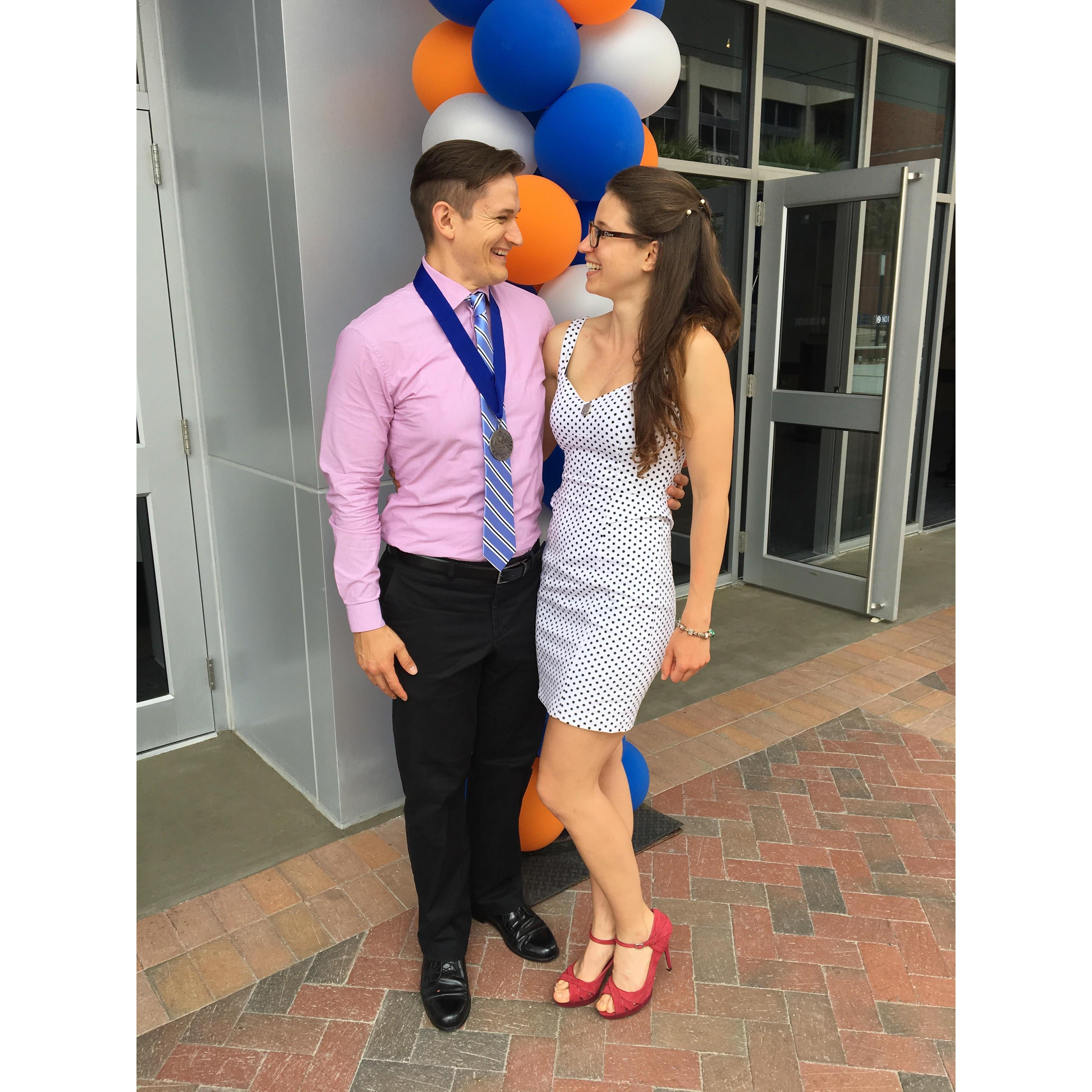 Jeremy's MBA graduation in 2017