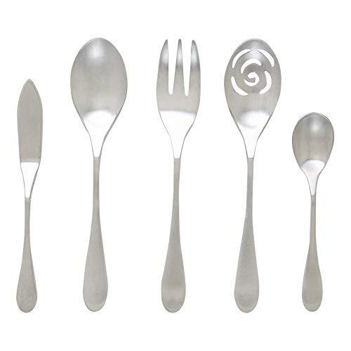 Knork 5 Piece Matte Serving Set 18/10 Stainless Steel