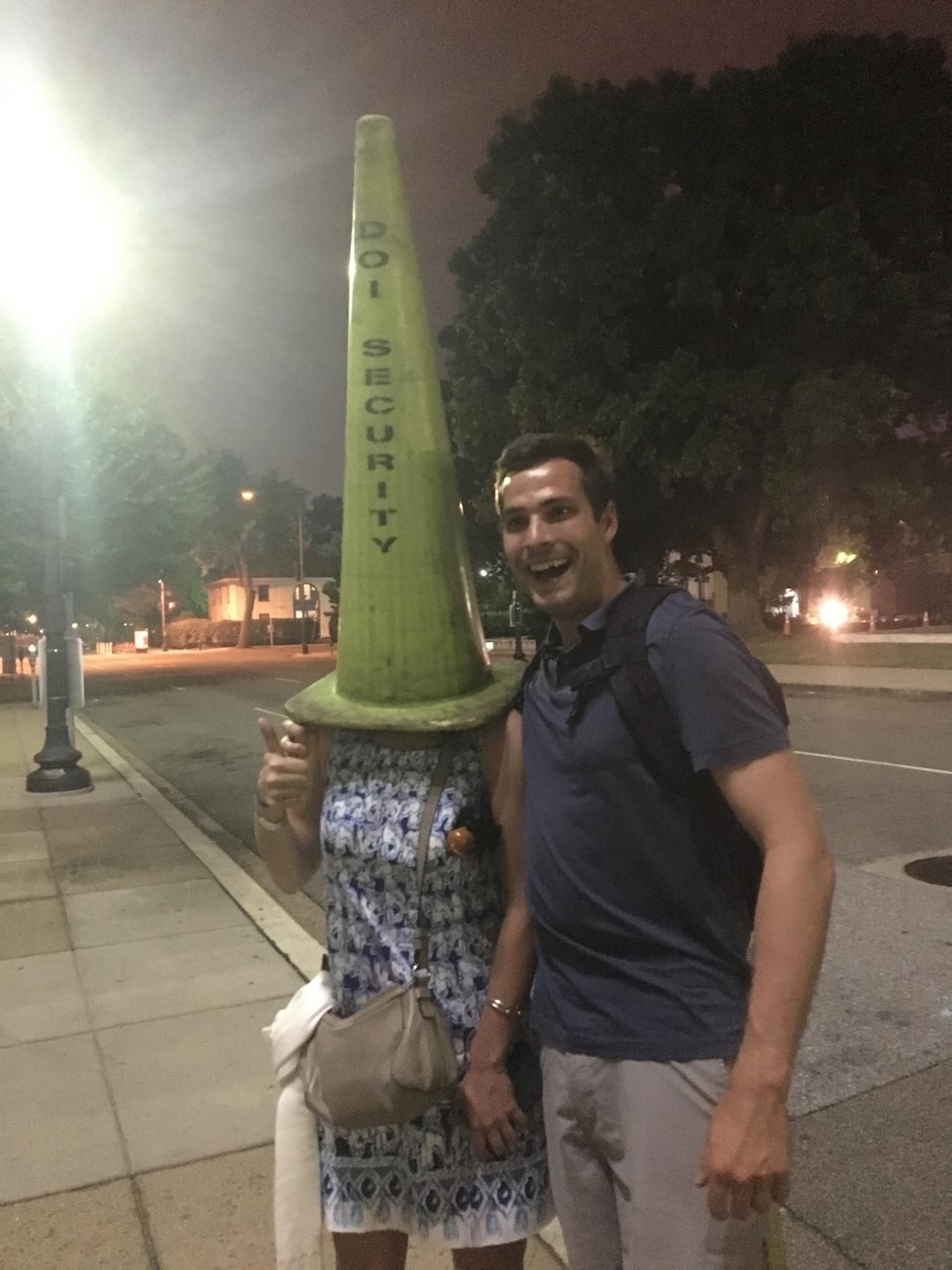 Post-July 4 at DOI in 2017 - this is Caroline and Aaron's first solo photo together!