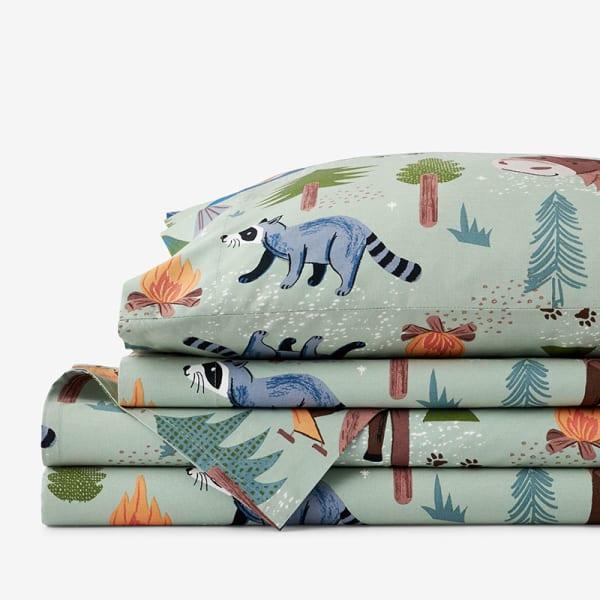 Wilderness Camp Organic Cotton Percale Sheet Set- Queen