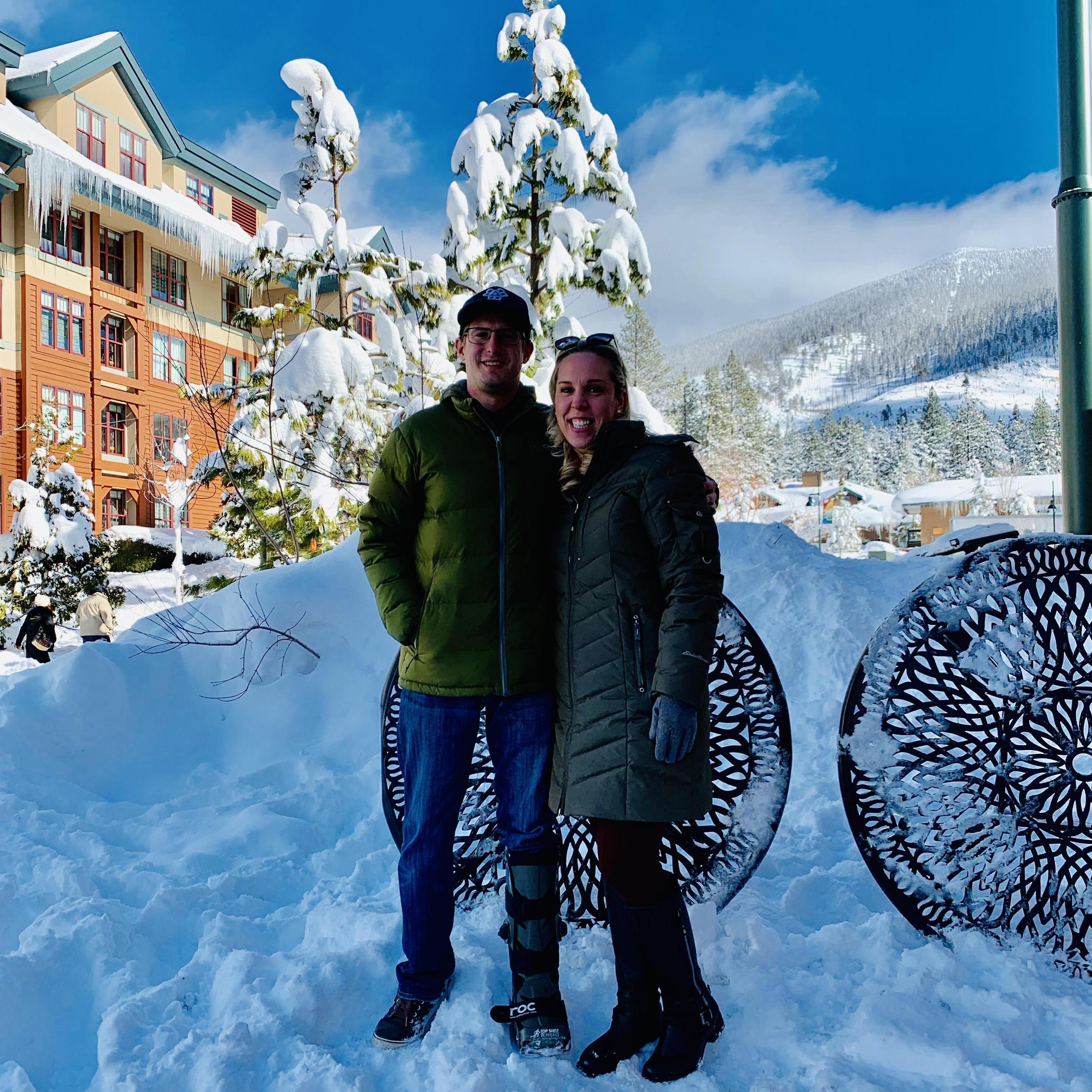Matt showing Leanne around Lake Tahoe for the first time.