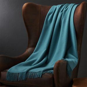 Lima Alpaca Peacock Blue Throw