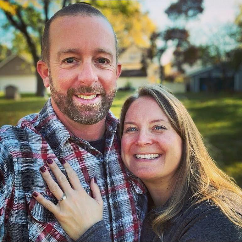 Our first selfie the day after he popped the question!