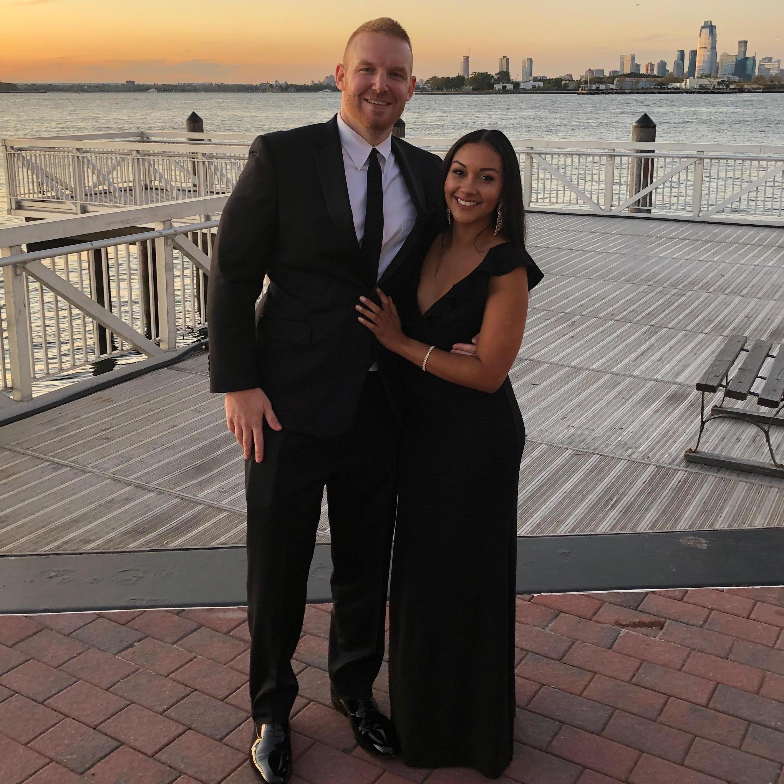 A beautiful night in Brooklyn at our friends' wedding!
