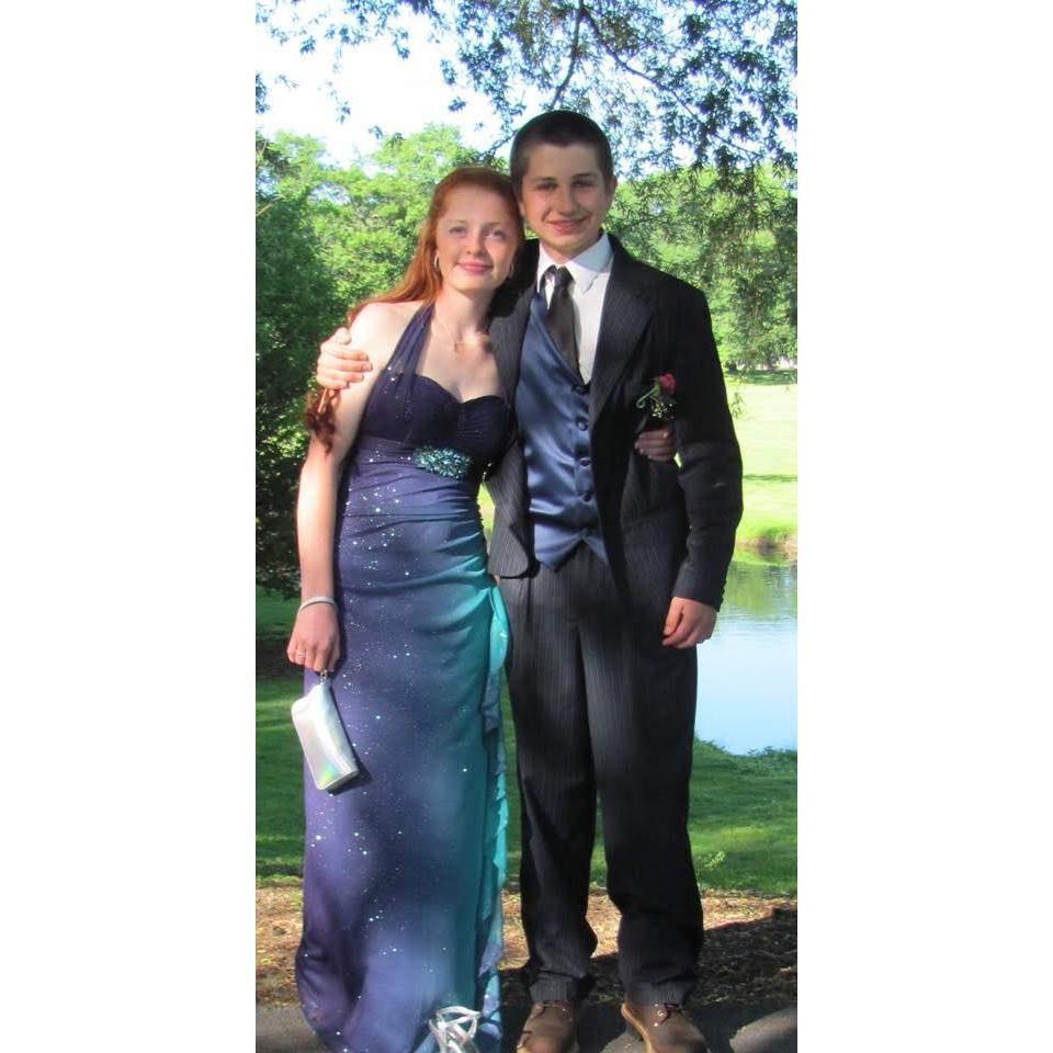 Our first prom together- we were "just friends" (est. 2015)