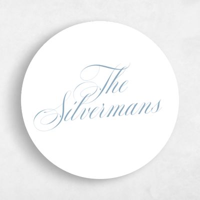 Dusty Blue Wedding Sticker - Newport