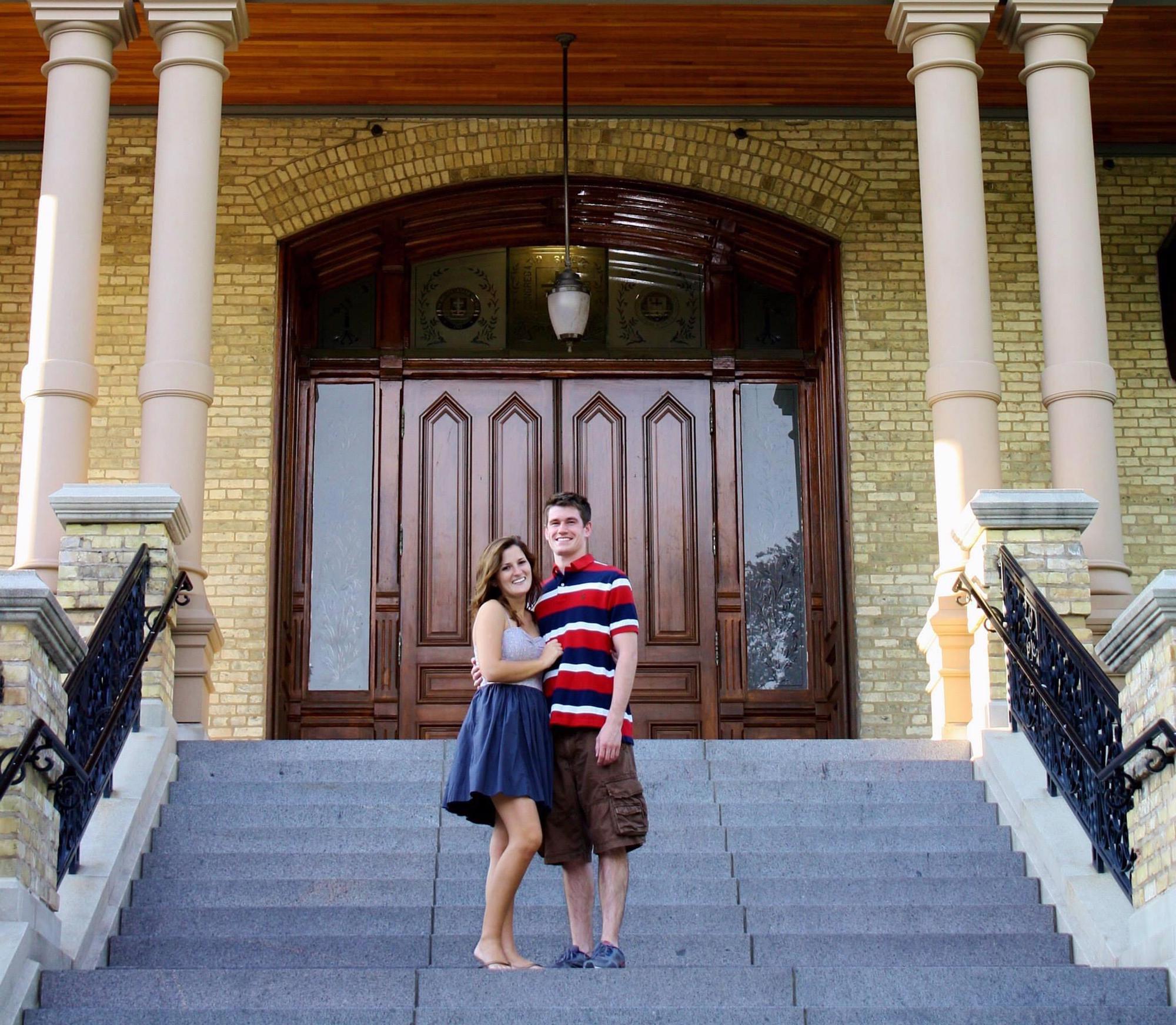 ND steps of the Main Building.
