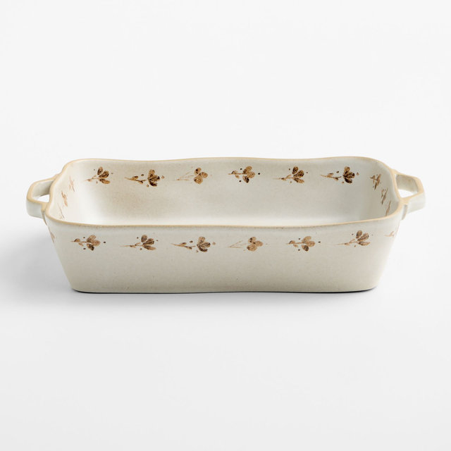 Marin Botanical 13.5"x10" Large Stoneware Baker