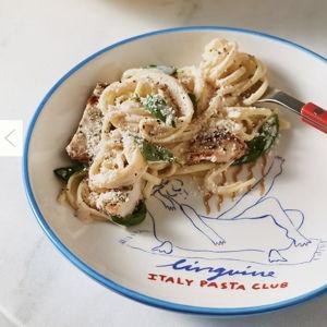 Blue Pasta Bowl