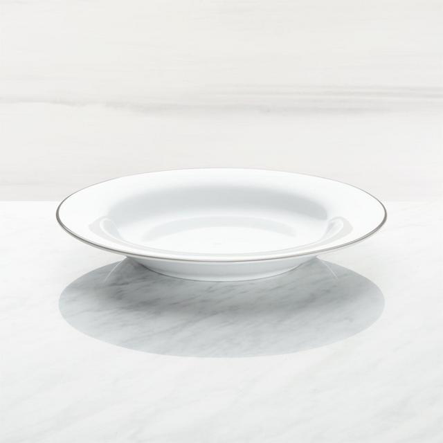 Aspen Grey Band Low Bowl