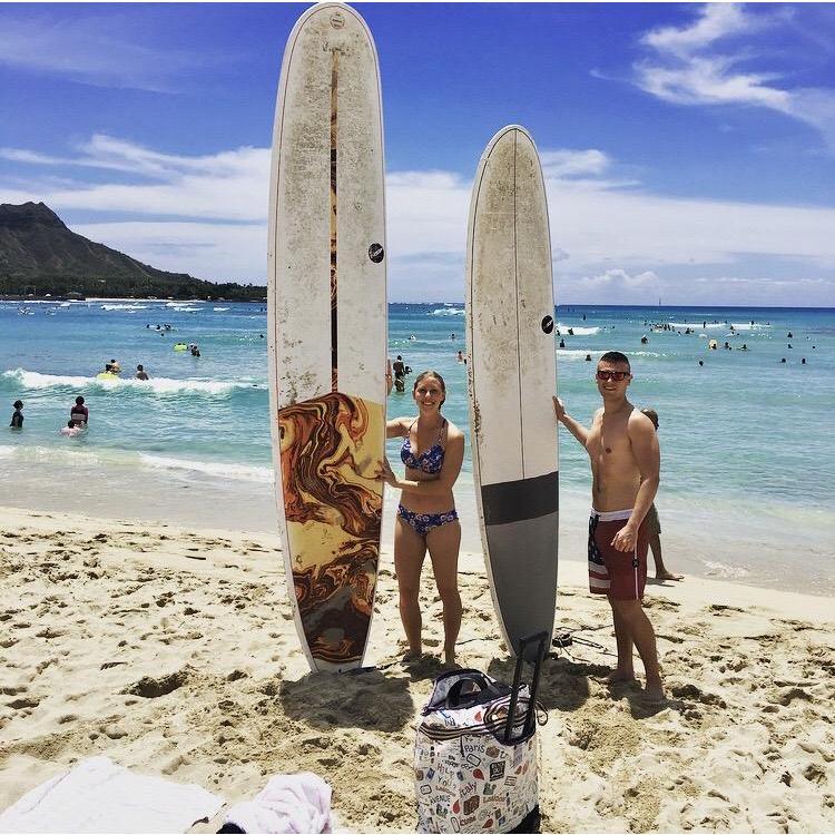 Hanging ten in Honolulu!