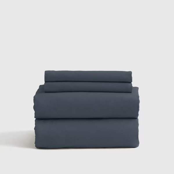 Organic Brushed Cotton Sheet Set - Size Full, Color Nightfall