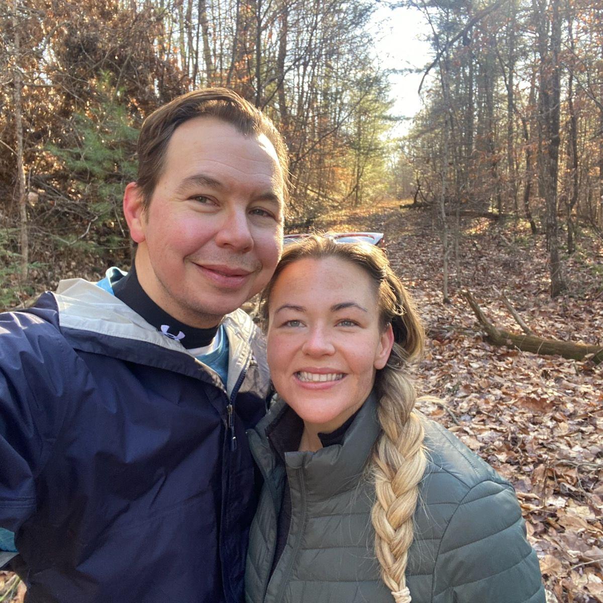 Hiking in the woods of Kentucky
